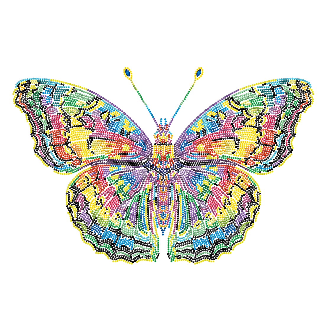 PAPILLON NÉON (17.1" x 21.1" - 43,5cm x 53,7cm) DIAMOND DOTZ