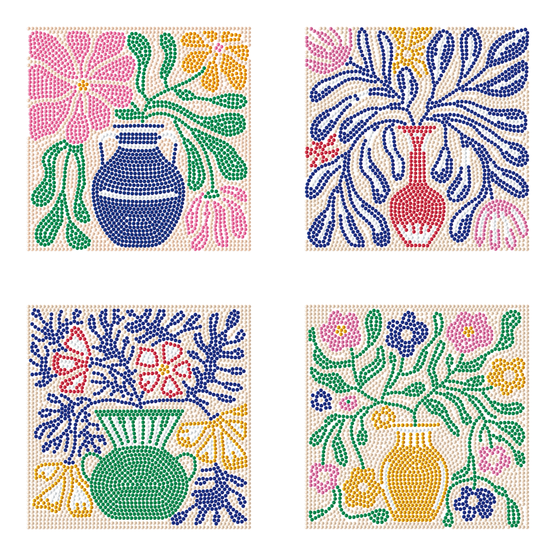 MINI DOTZ - VASES DÉCO DIAMOND DOTZ