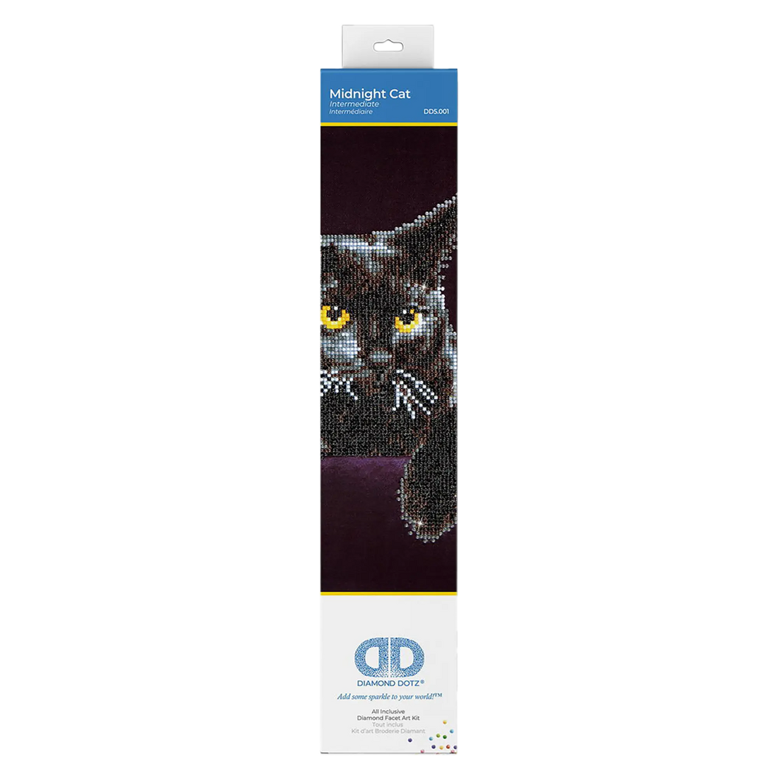 CHAT DE MINUIT (14" x 11" - 35,5cm x 27,9cm) DIAMOND DOTZ
