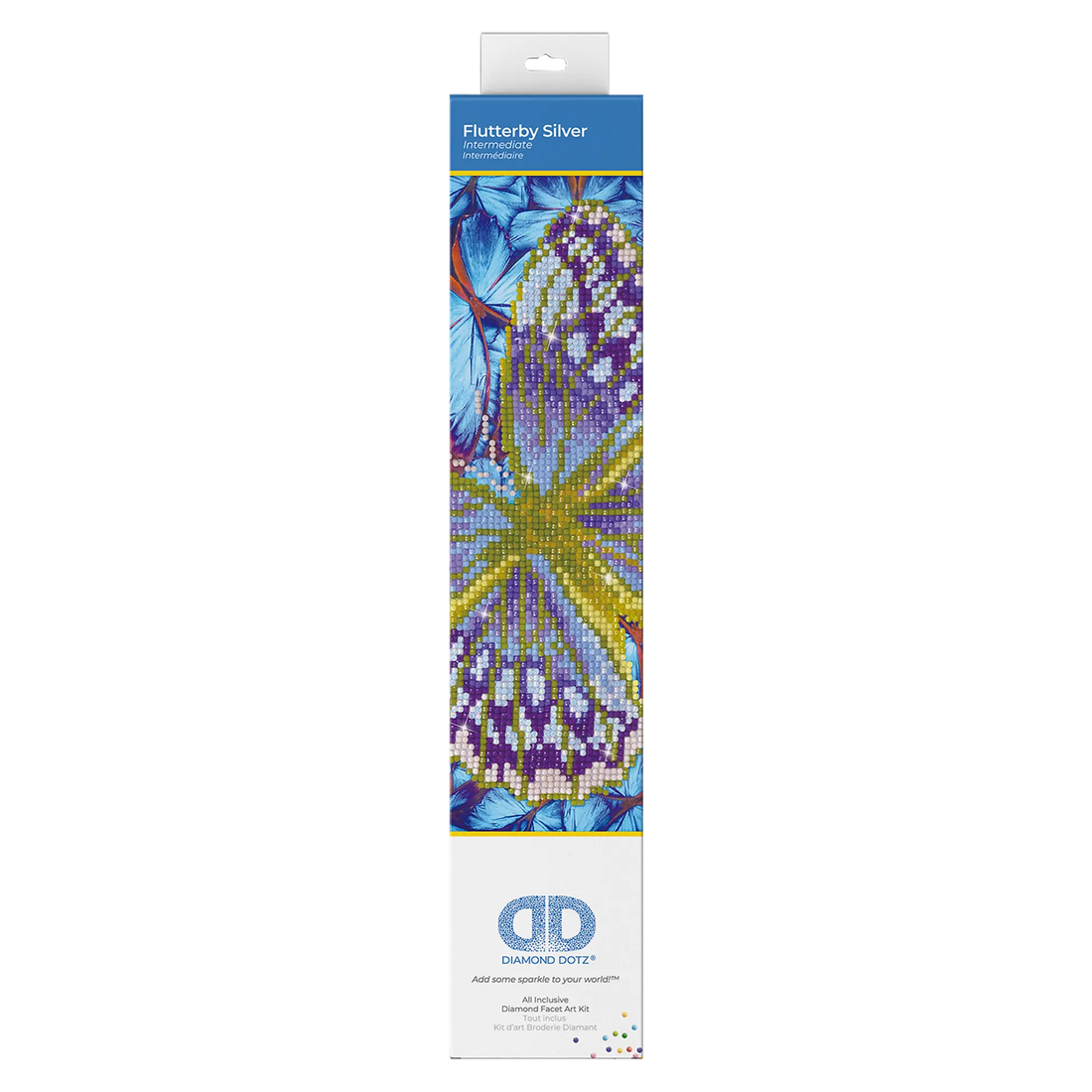 Flutterby  Silver 30,5x30,5 DIAMOND DOTZ