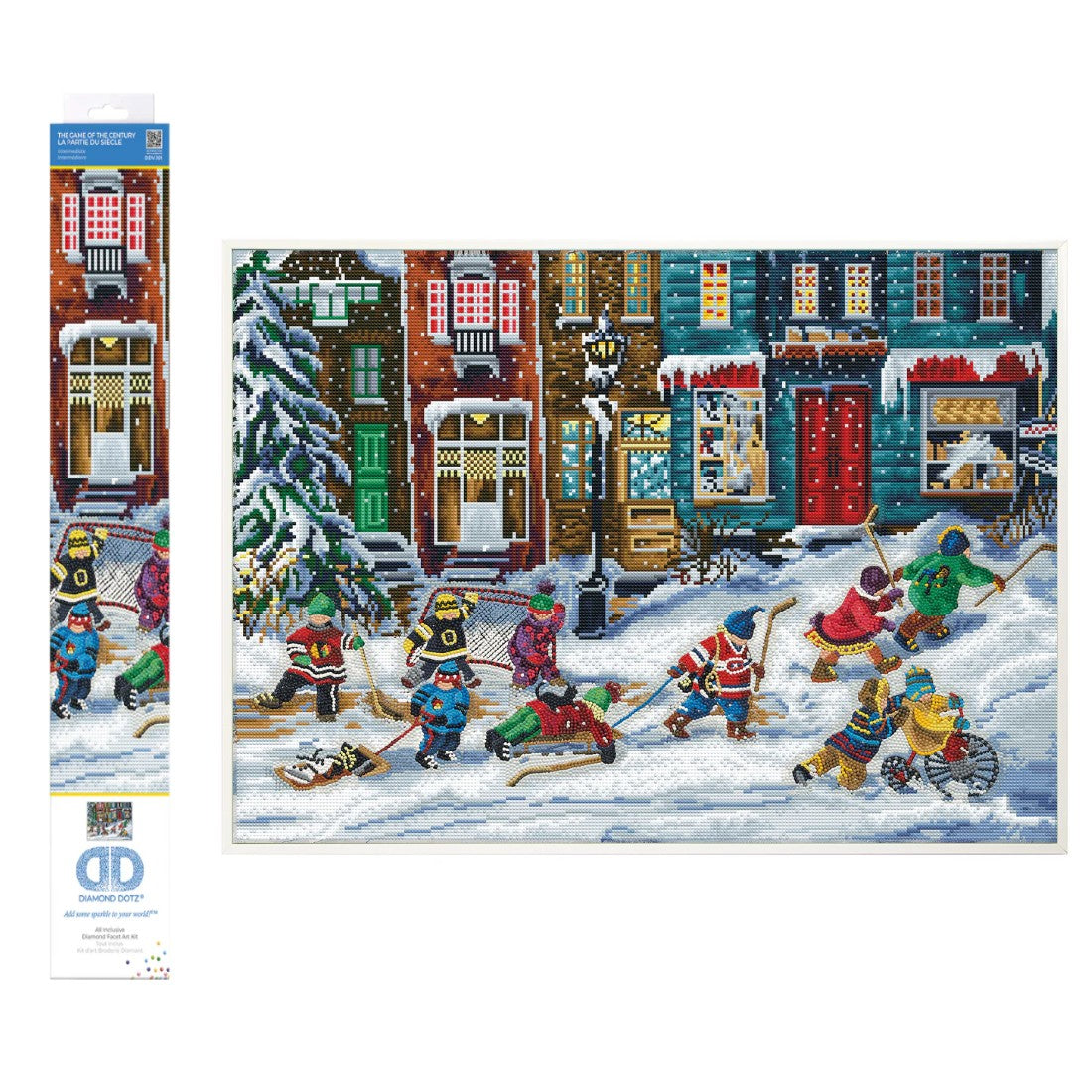 PAULINE PAQUIN - LA PARTIE DU SIÈCLE (28" x 20" - 71cm x 51cm) DIAMOND DOTZ