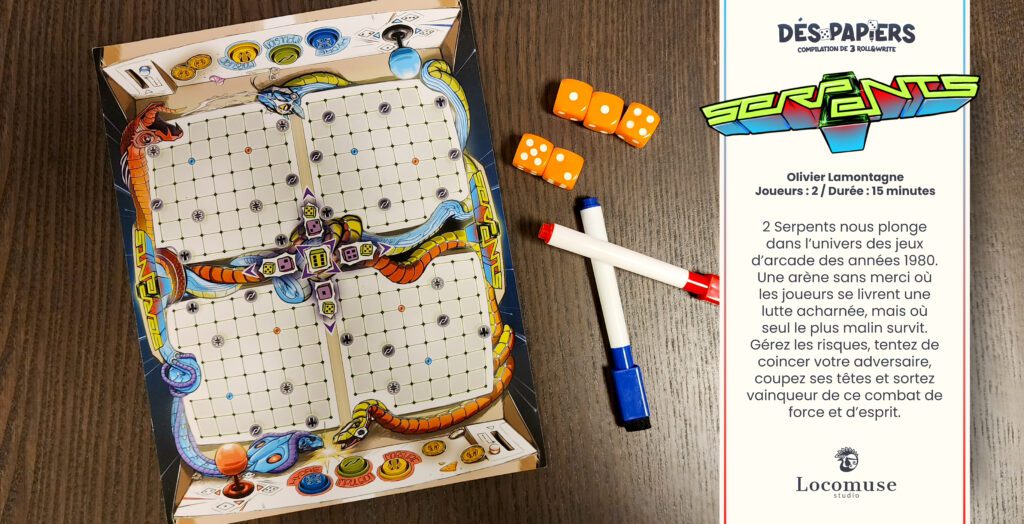 DÉS-PAPIERS (BIL) LOCOMUSE