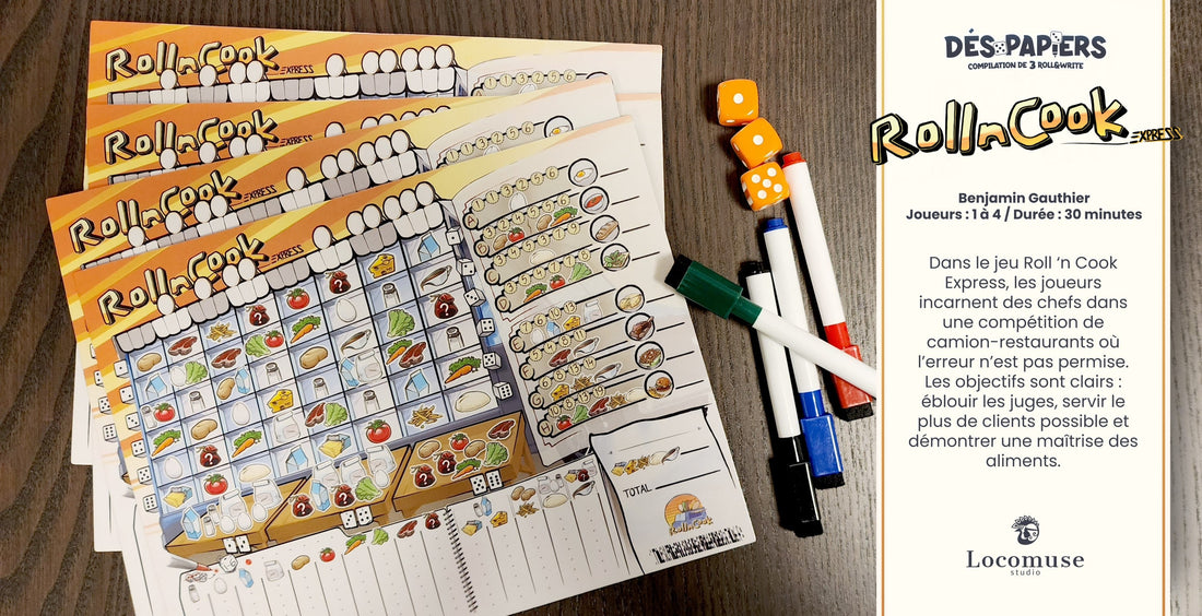 DÉS-PAPIERS (BIL) LOCOMUSE