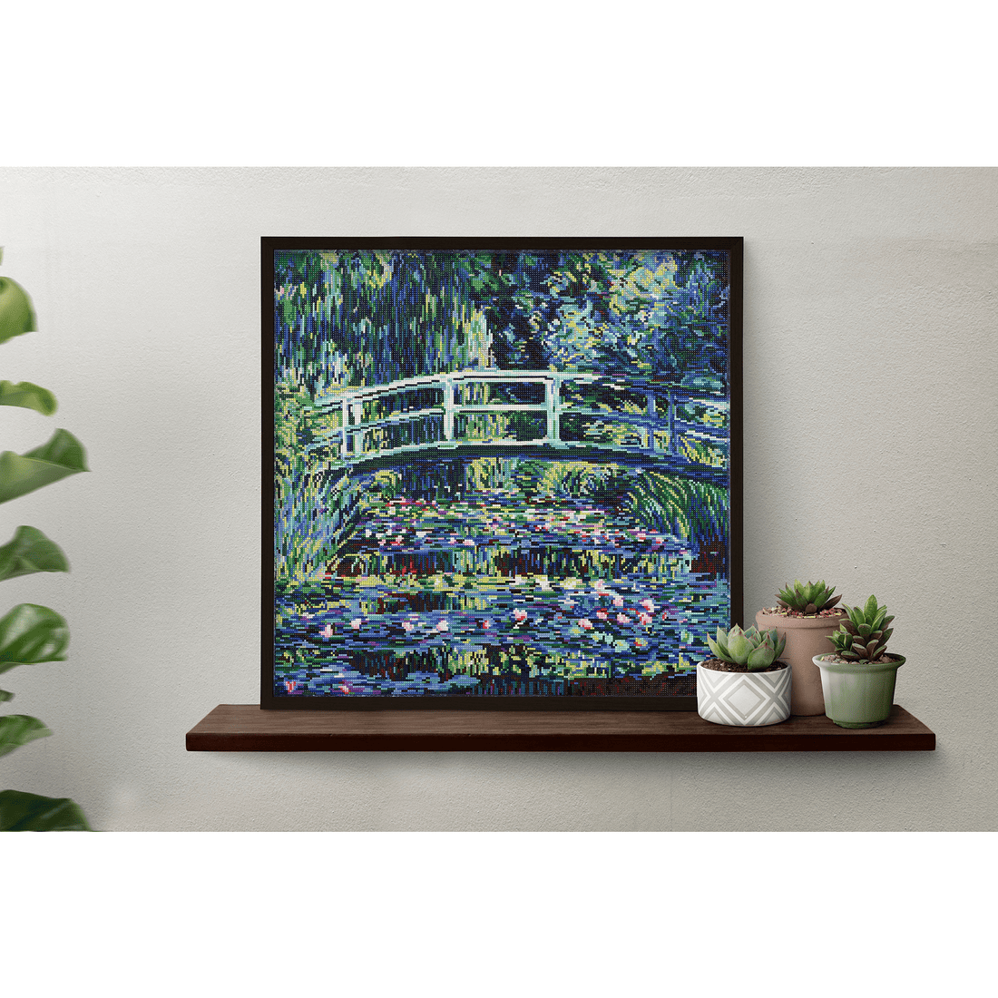 Nymphéas et Pont Japonais (Monet)  65x67 DIAMOND DOTZ