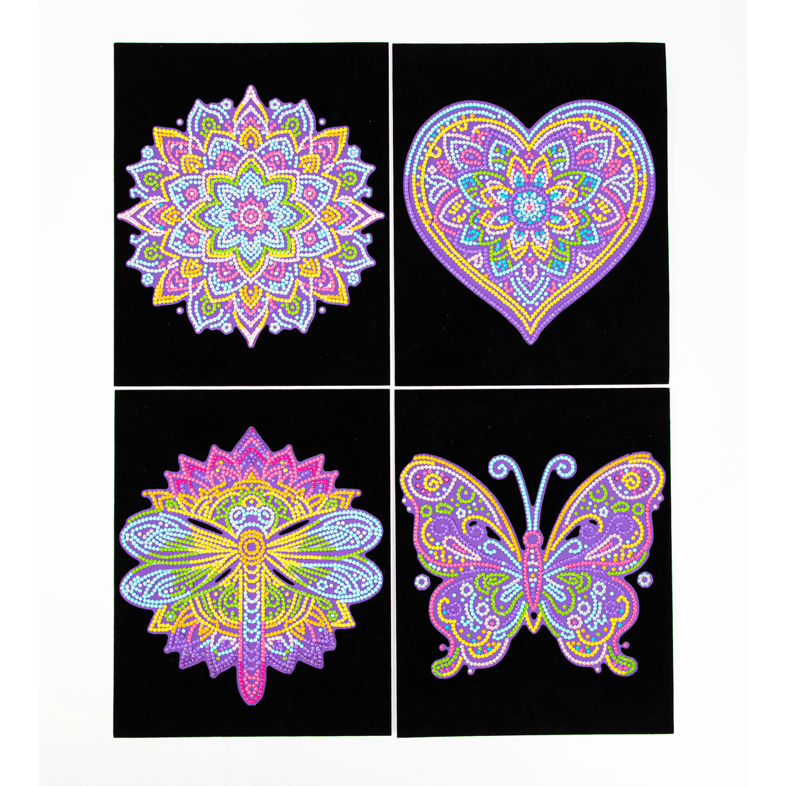 DOTZIES FLOCK - NEON MANDALAS DIAMOND DOTZ