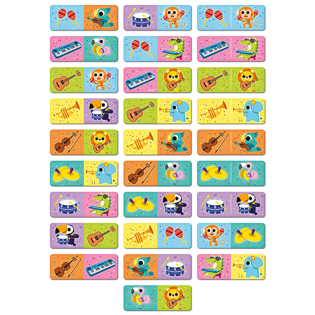 DOMINOS - INSTRUMENTS DE MUSIQUE JANOD