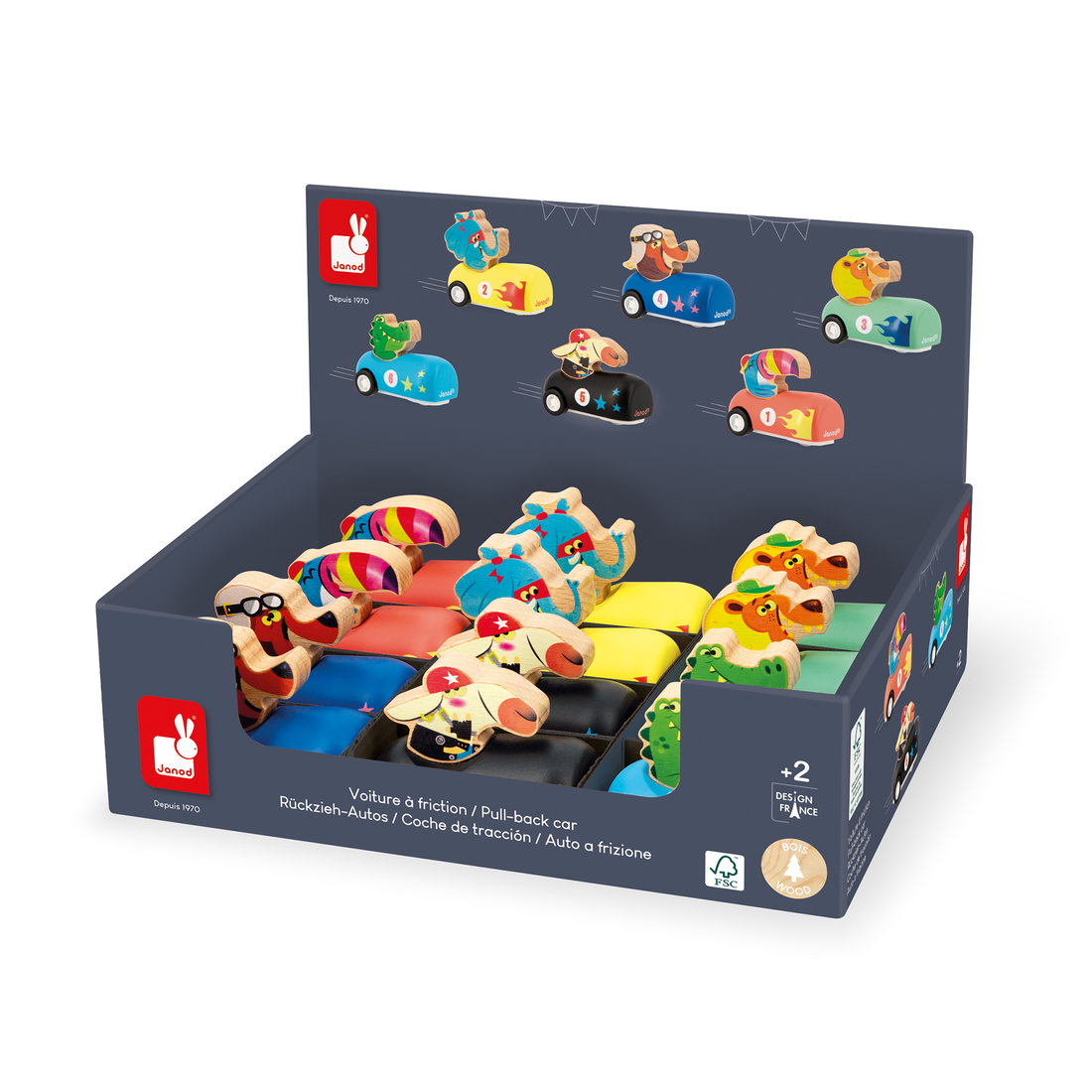APPLEPOP: PRÉS. - VOITURE À FRICTION (VENDU 12 UNITÉS - 6 MODÈLES) JANOD