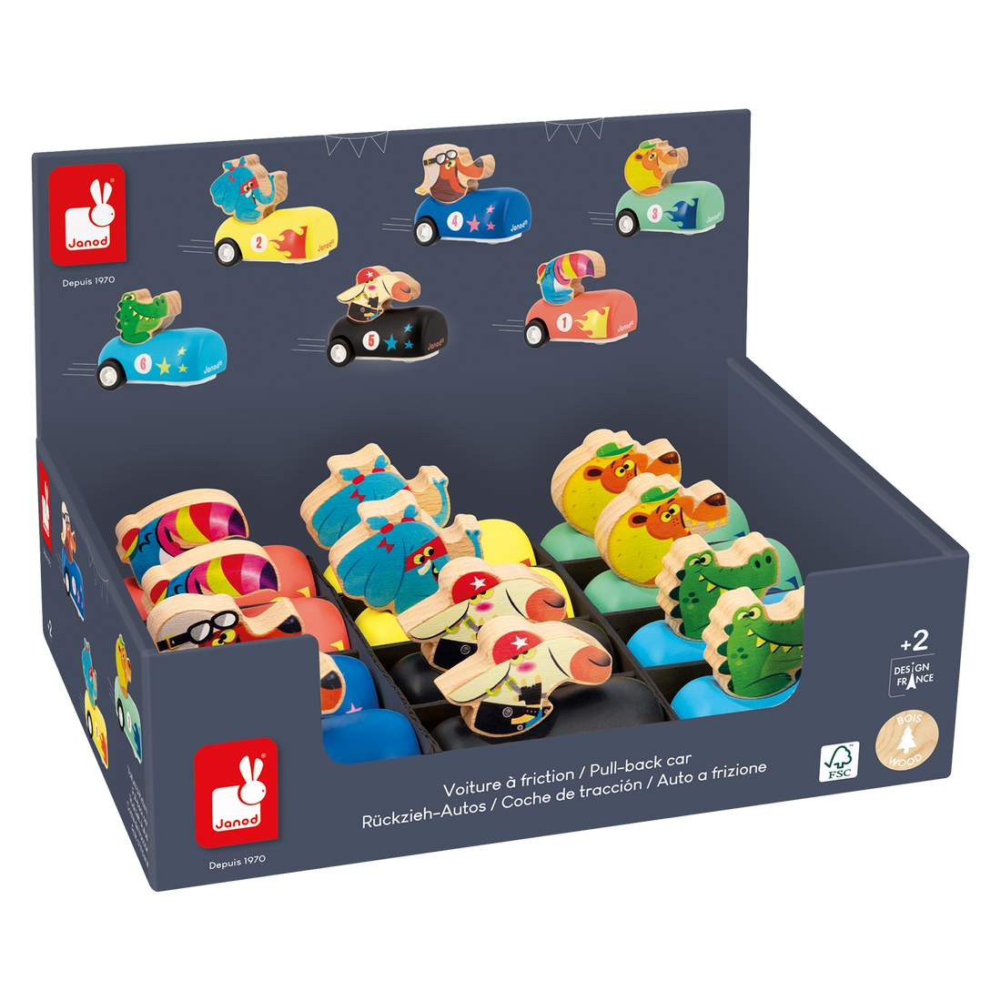 APPLEPOP: PRÉS. - VOITURE À FRICTION (VENDU 12 UNITÉS - 6 MODÈLES) JANOD