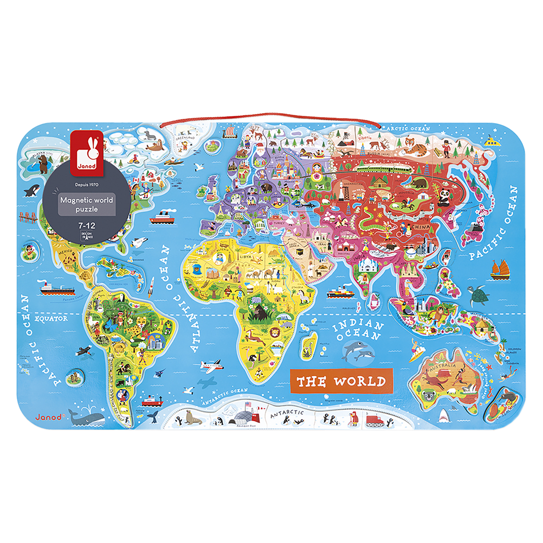 CASSE-TÊTE MONDE MAGNÉTIQUE - ANGLAIS JANOD PUZZLES