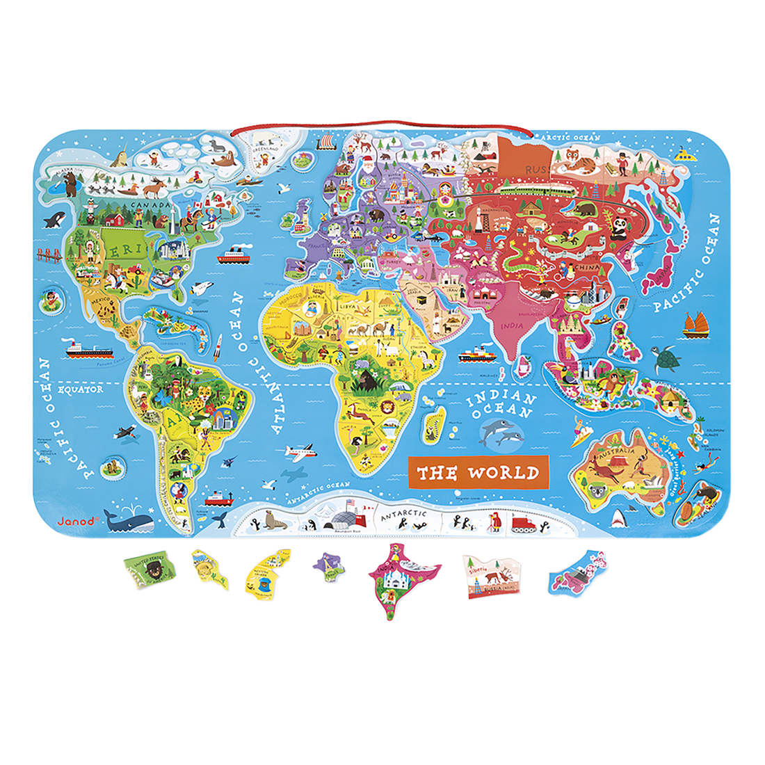 CASSE-TÊTE MONDE MAGNÉTIQUE - ANGLAIS JANOD PUZZLES