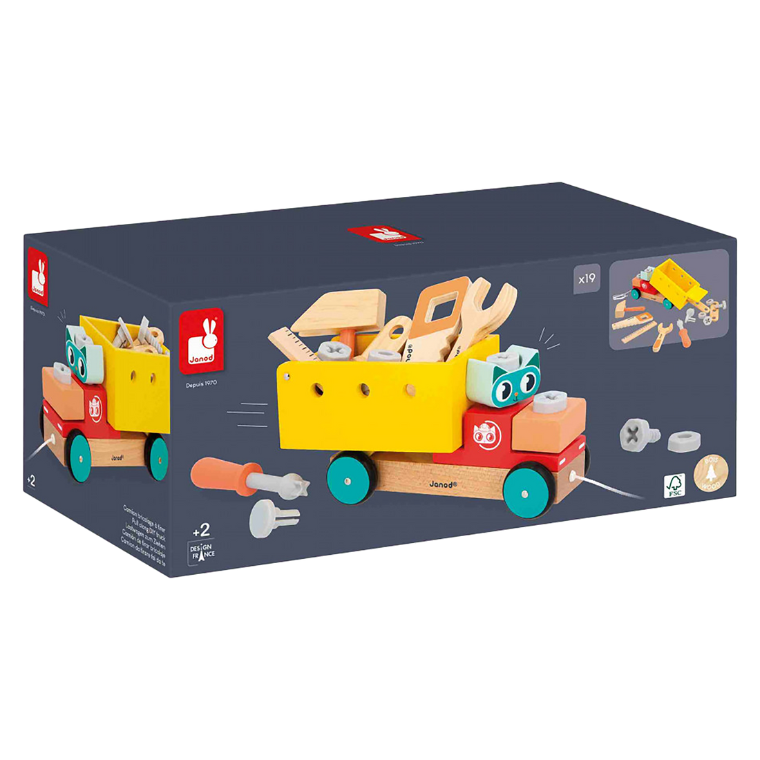 BRICO'KIDS: CAMION DIY À TIRER JANOD