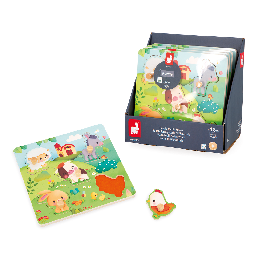FERME: PUZZLE TACTILE FERME JANOD