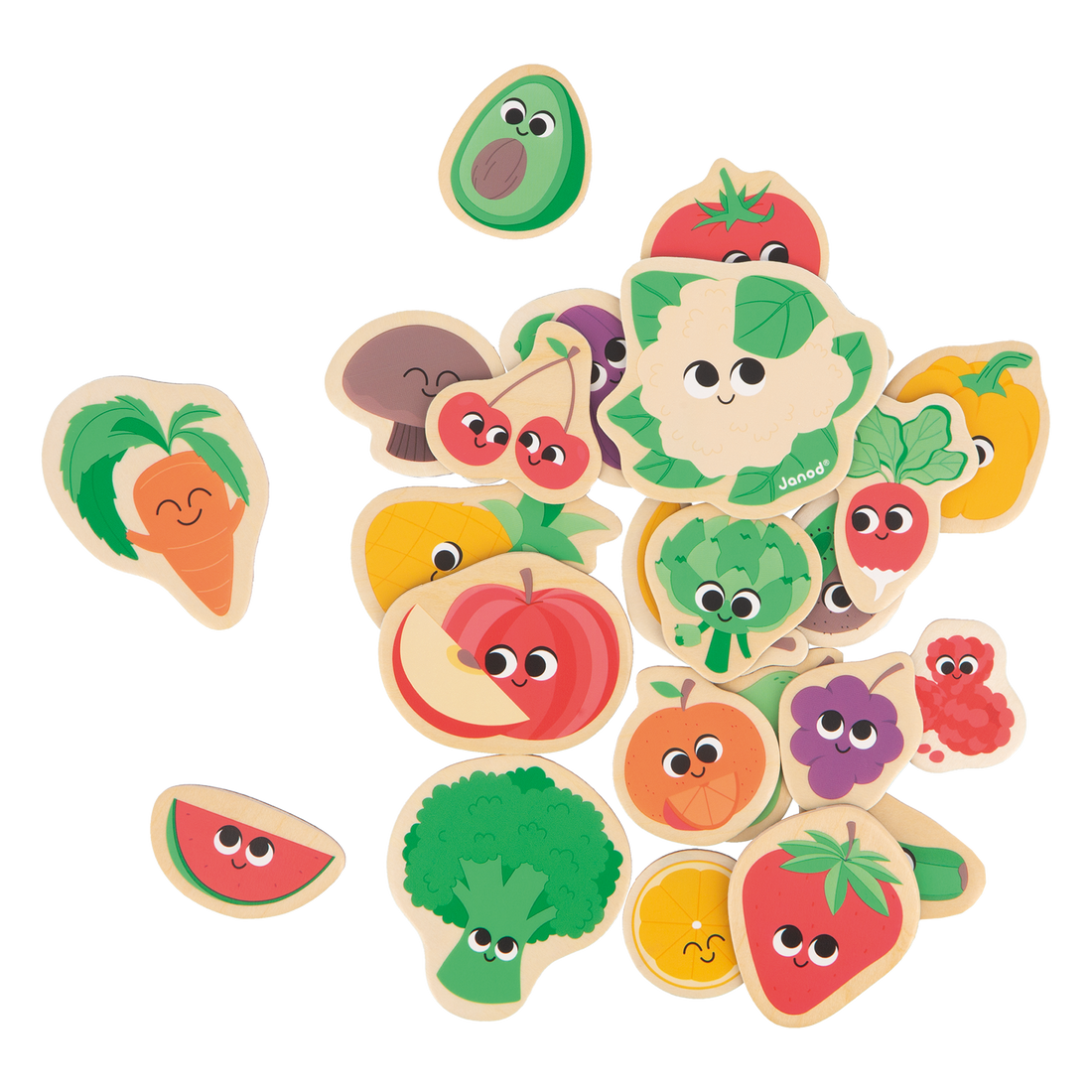 AIMANTS FRUITS & LÉGUMES - 24pcs JANOD