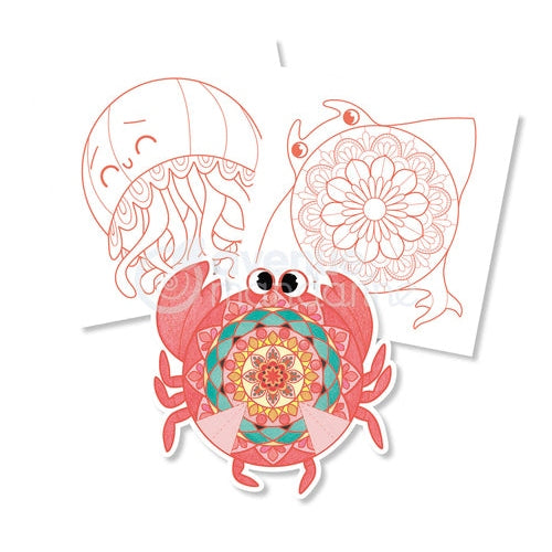 Graffy Pop Mandala 3D - Animaux Marins MY MANDARINE