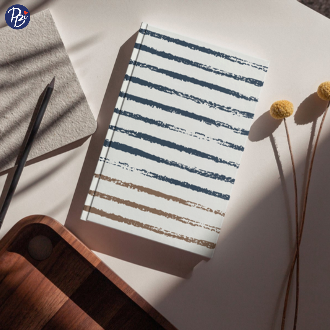 CAHIER DE NOTES - GRAND - LIGNES TEXTURÉES PBI LIVRES NOTES