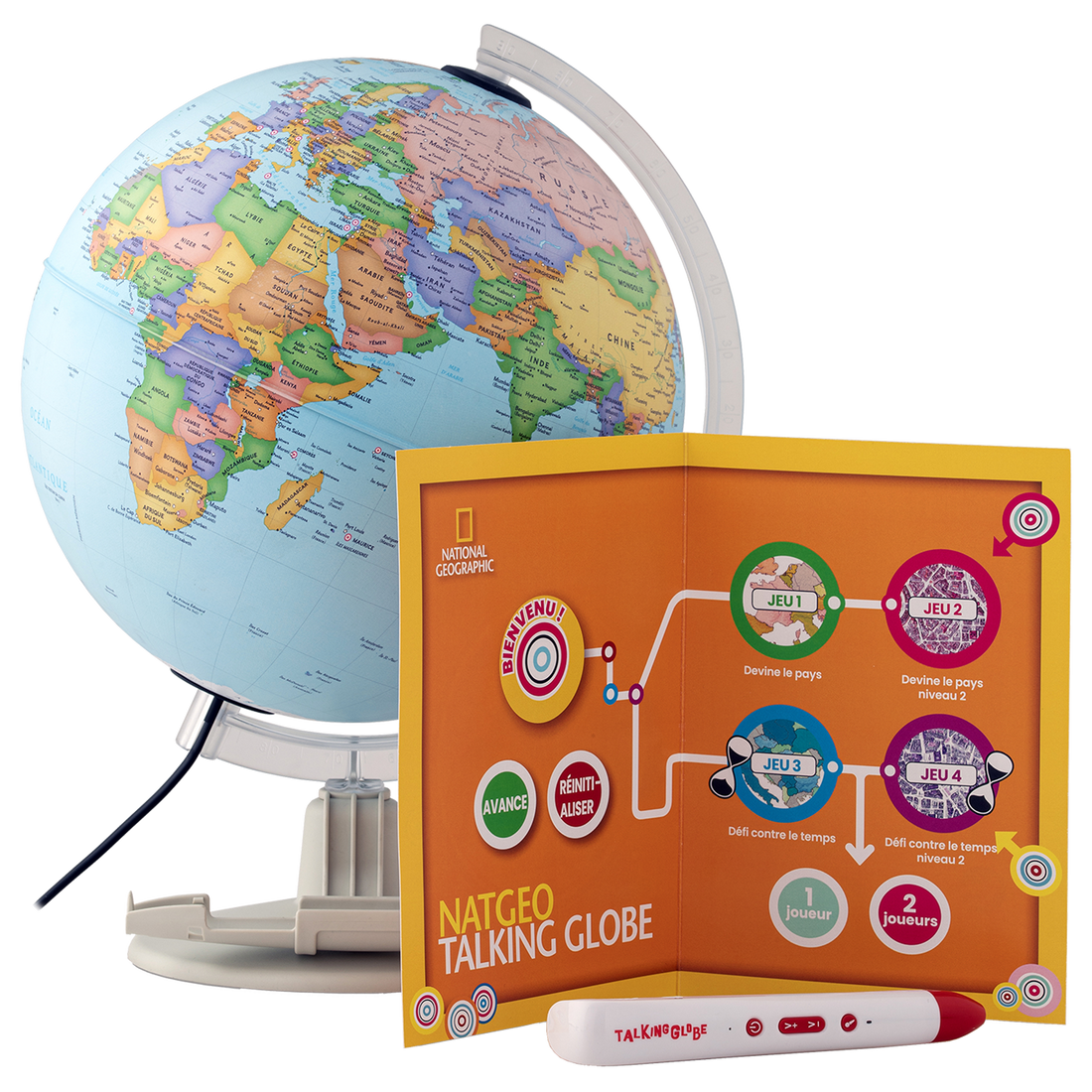 NATGEO - GLOBE PARLANT FR - 25cm TECNODIDATTICA
