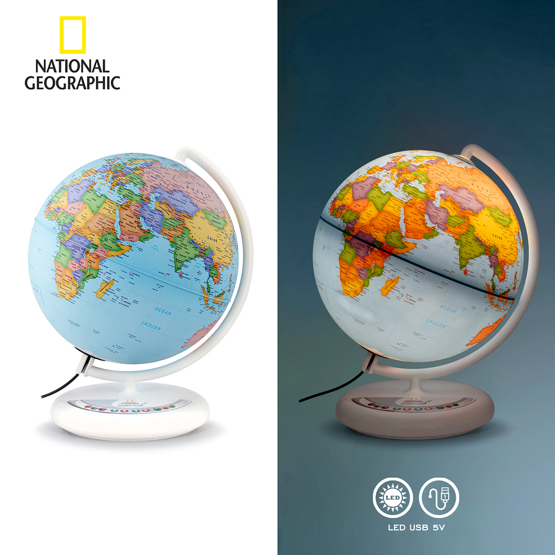 NATGEO - GLOBE PARLANT FR - 25cm