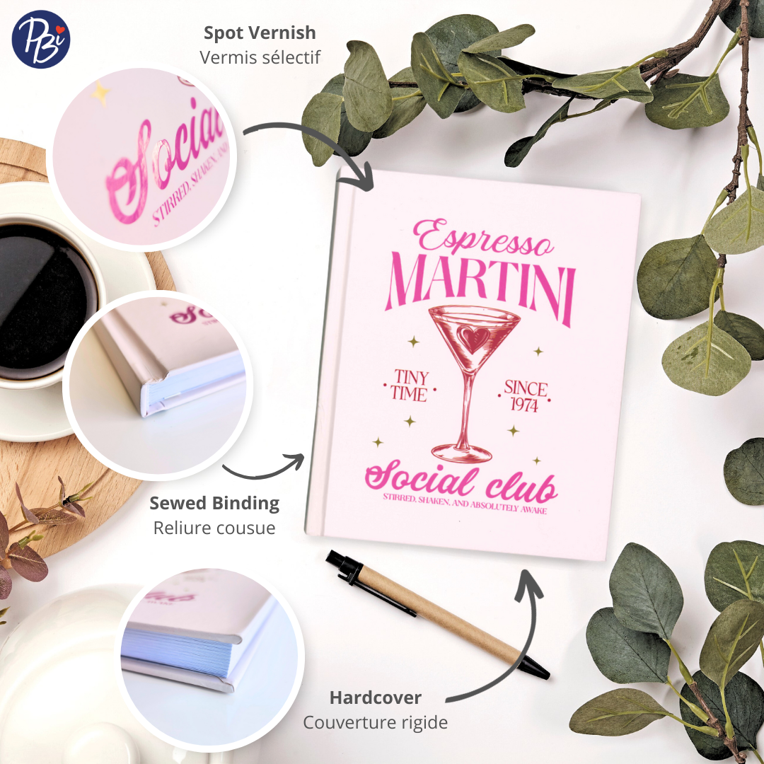 CAHIER DE NOTES- ESPRESSO MARTINI PBI LIVRES NOTES