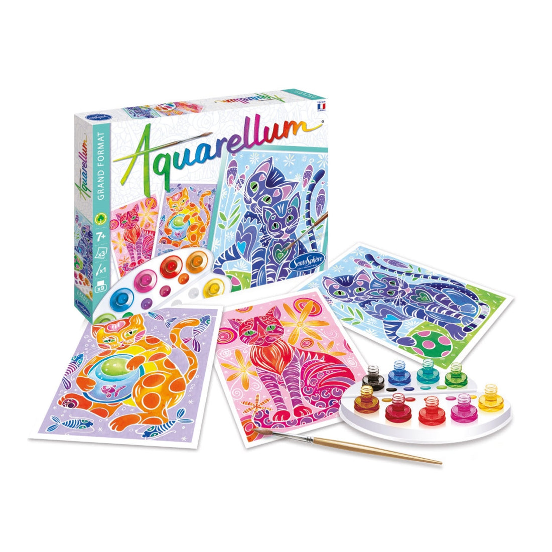AQUARELLUM GR. FORMAT - CHATS SENTOSPHERE