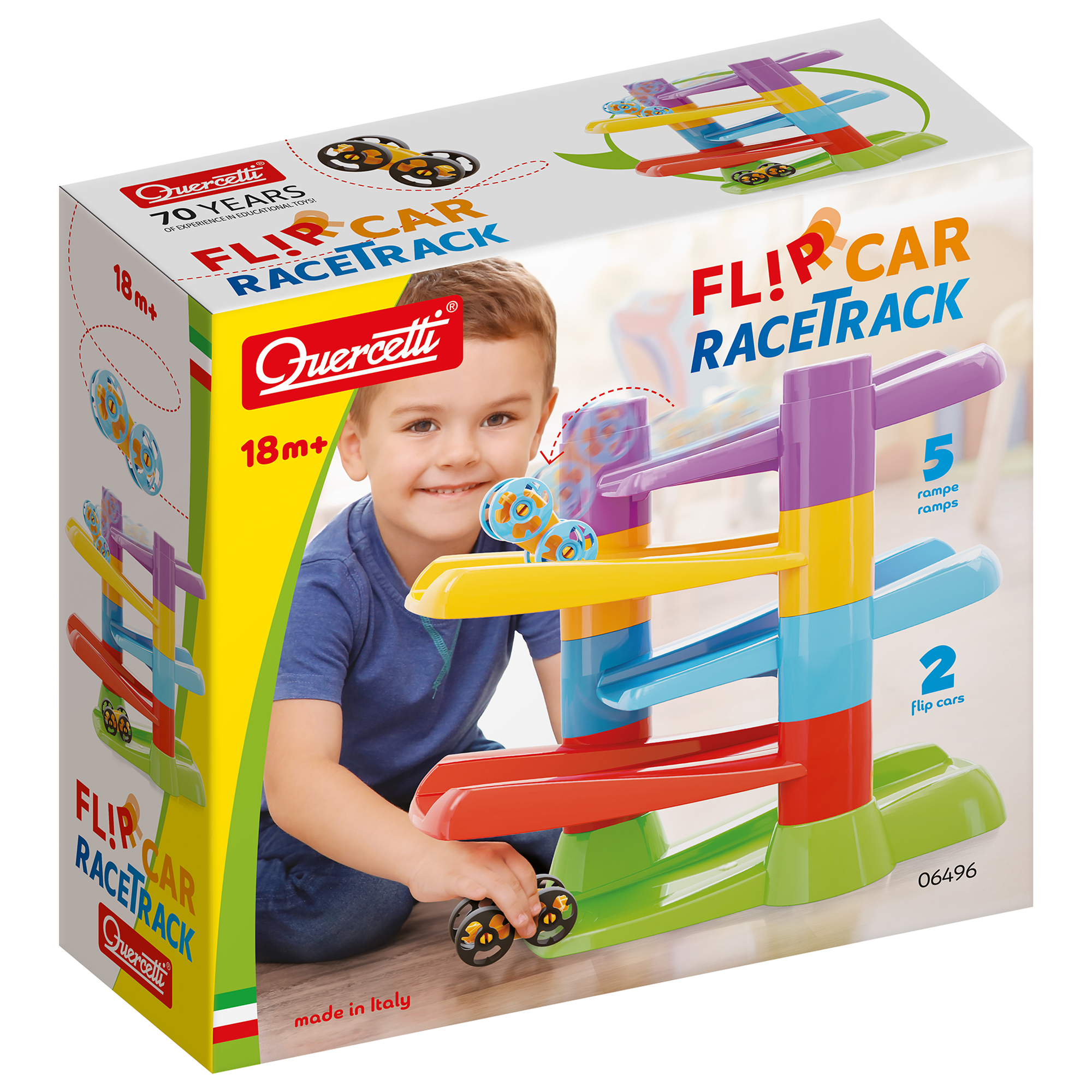 PISTE DE COURSE POUR VOITURE À BASCULE - 7pcs QUERCETTI
