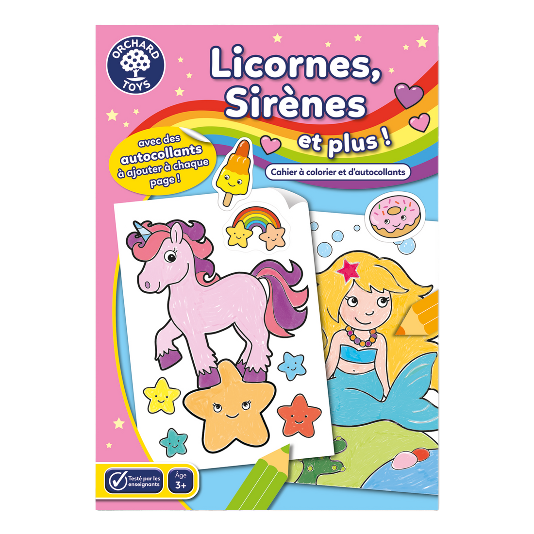 CAHIER À COLORIER LICORNES, SIRÈNES ET PLUS ! ORCHARD TOYS