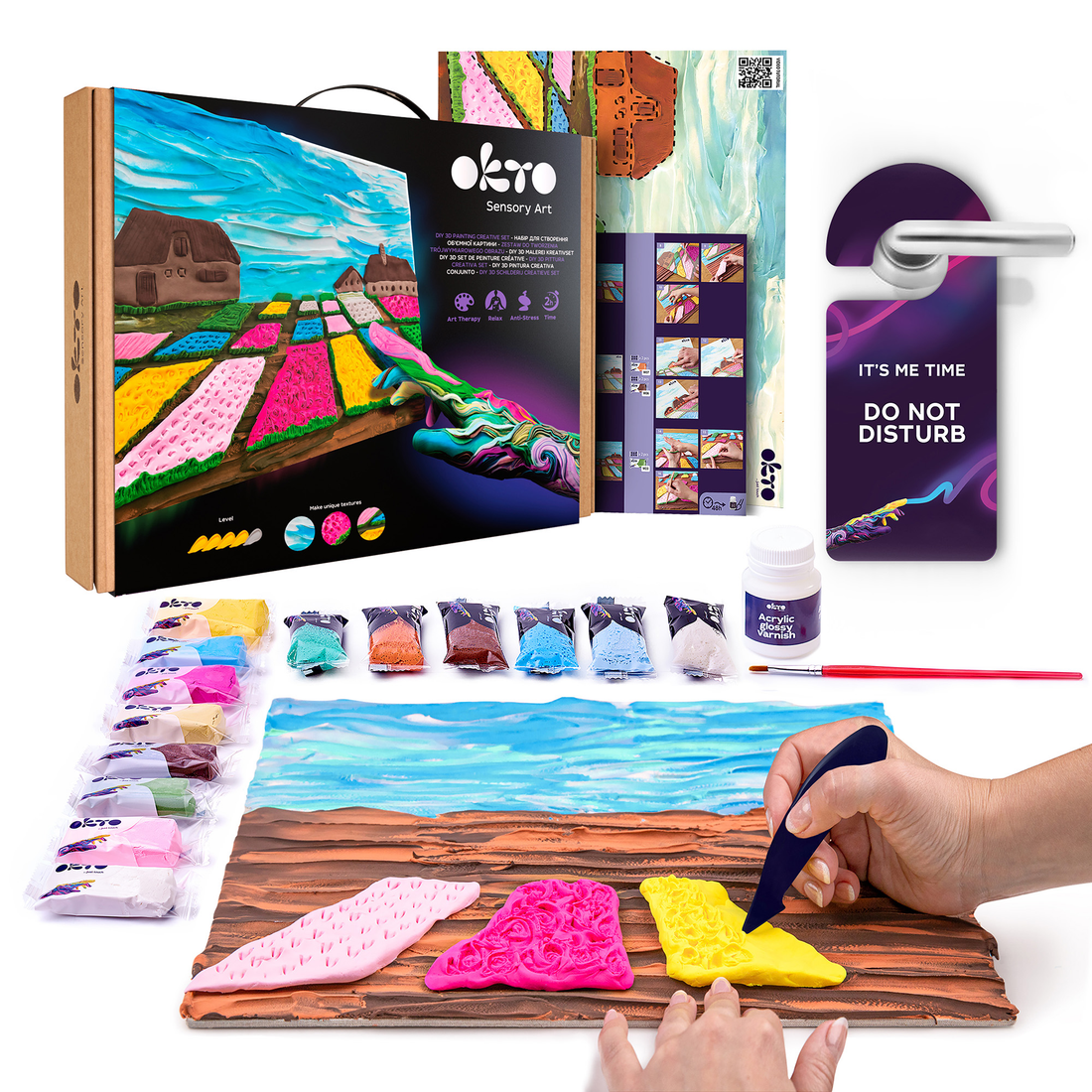 DIY 3D SET DE PEINTURE CRÉATIVE - JARDIN DE FLEURS NÉERLANDAIS - Pierre Belvédère