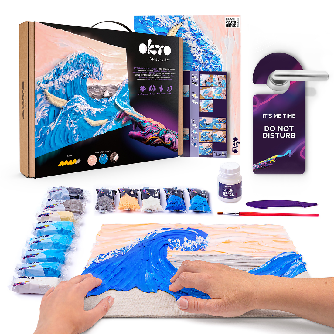 DIY 3D SET DE PEINTURE CRÉATIVE - LA GRANDE VAGUE À KANAGAWA - Pierre Belvédère