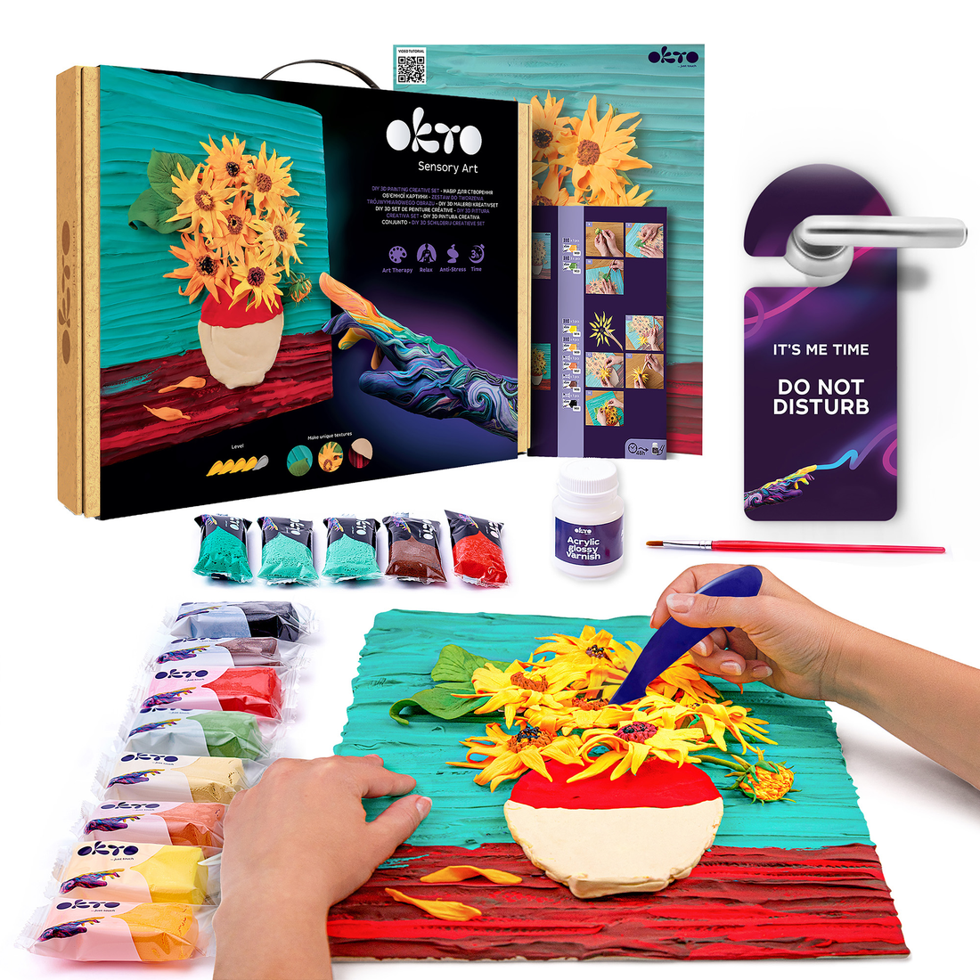 DIY 3D SET DE PEINTURE CRÉATIVE - TOURNESOLS - Pierre Belvédère