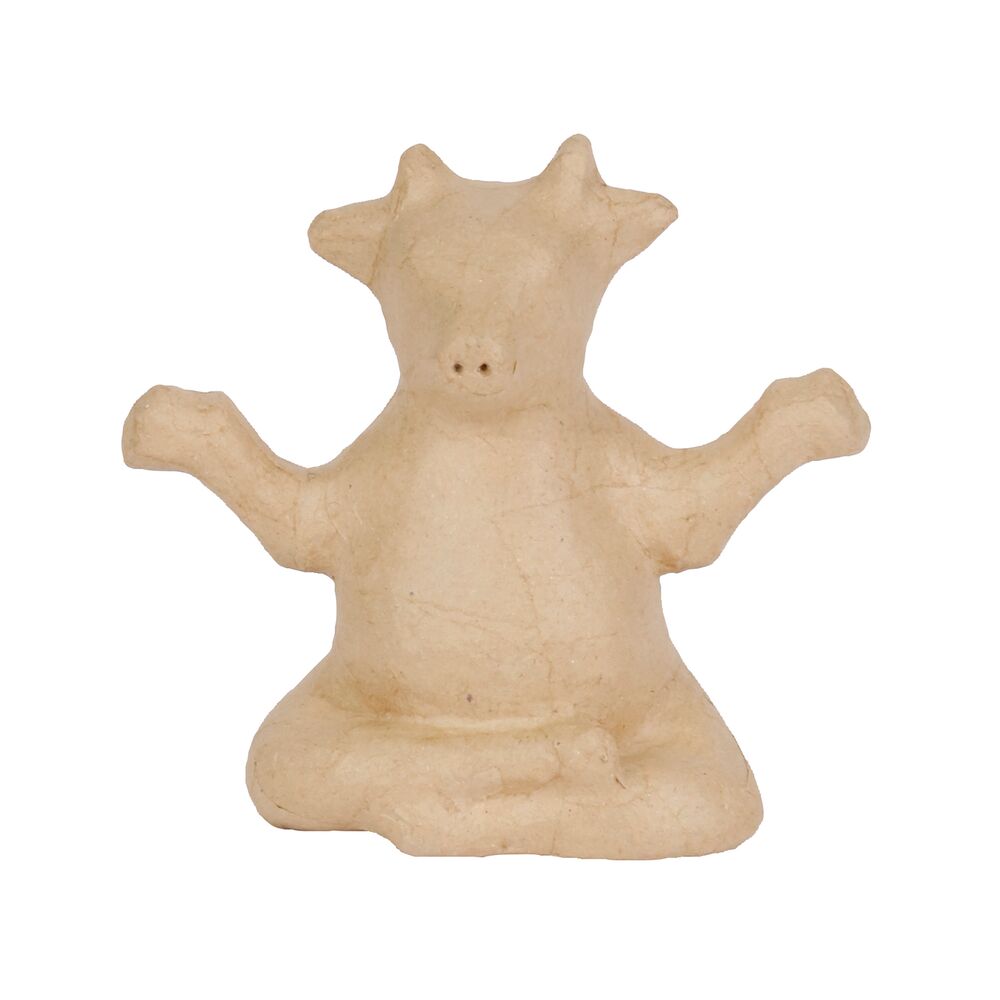 Petit Animal Vache Yoga 16 Cm DECOPATCH