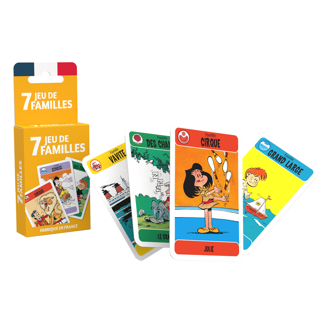 JEU DE 7 FAMILLES  -  ECOPACK CARTAMUNDI