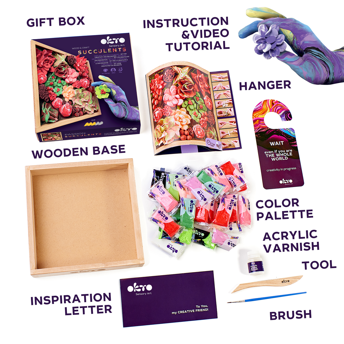 WOOD & CRAFT - SUCCULENTES - PASSION OKTO