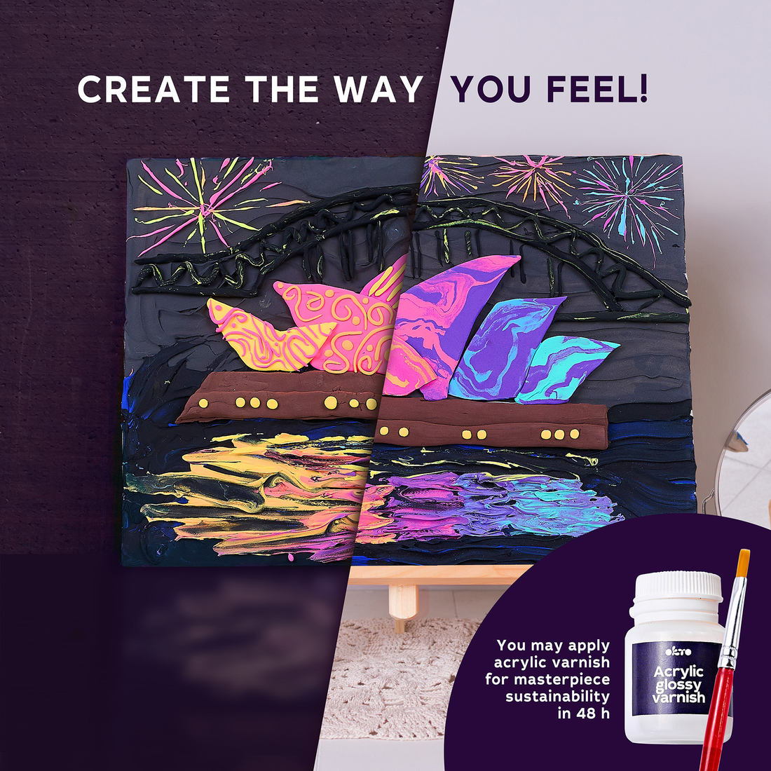 DIY 3D SET DE PEINTURE CRÉATIVE - OPÉRA DE SYDNEY - Pierre Belvédère