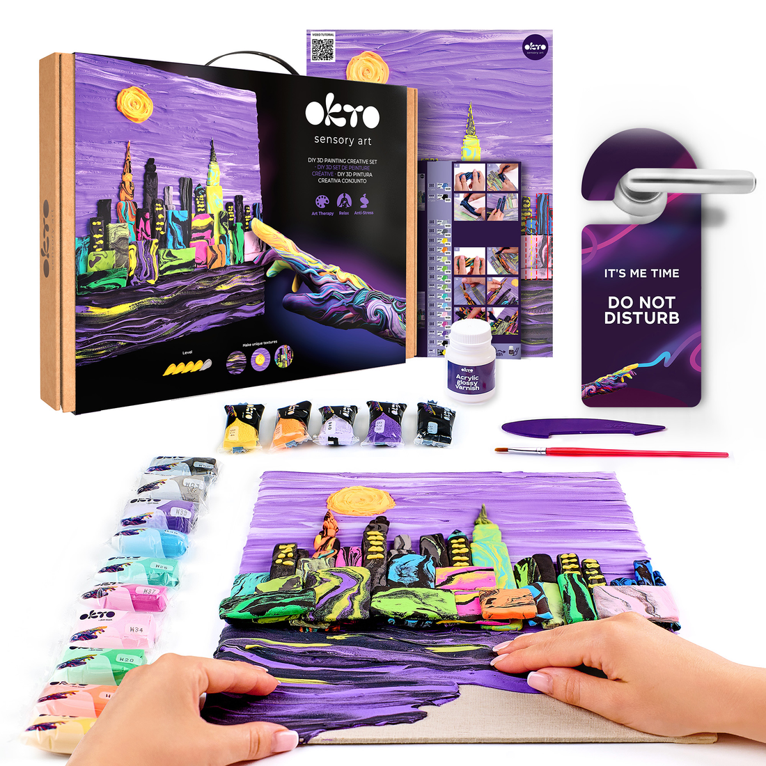 DIY 3D SET DE PEINTURE CRÉATIVE - HORIZON DE NEW YORK - Pierre Belvédère