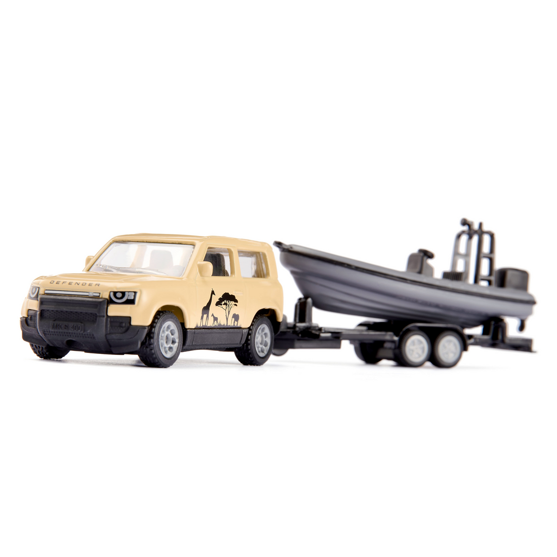LAND ROVER DEFENDER "SAFARI" AVEC BATEAU (1:55)