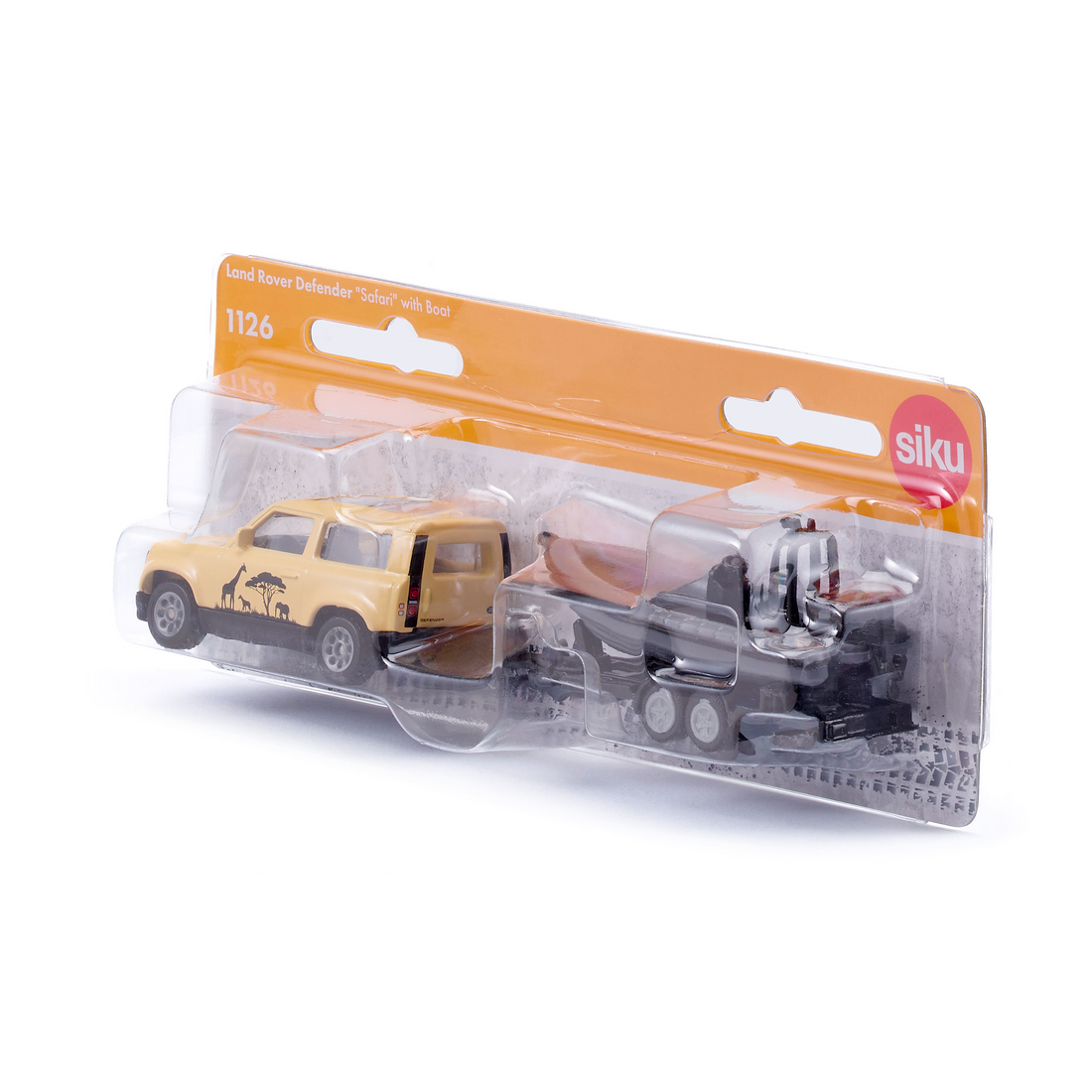 LAND ROVER DEFENDER "SAFARI" AVEC BATEAU (1:55)