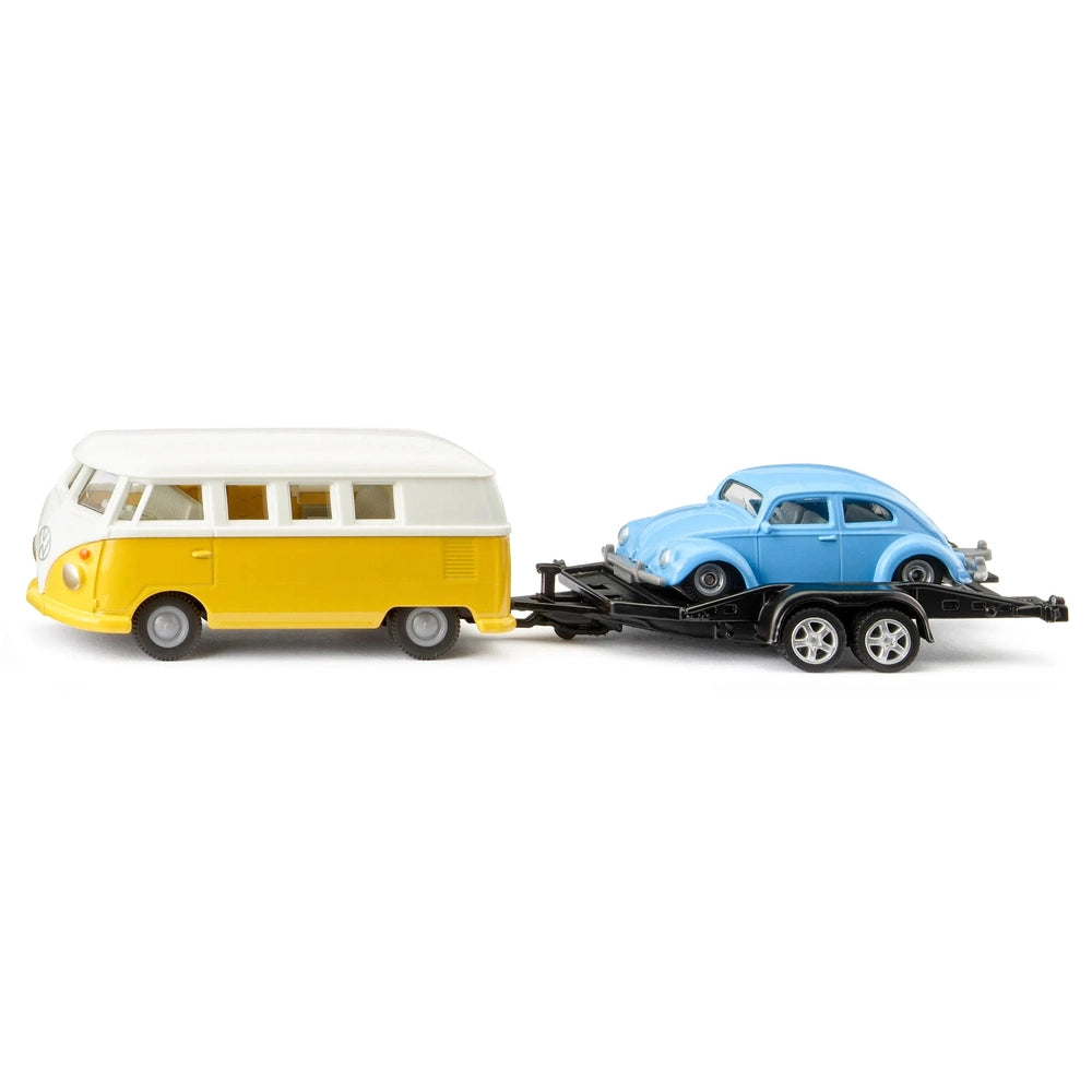 VW T1 AVEC CHARGEUR ET VW COCCINELLE SIKU