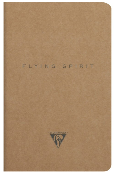 Flying Spirit:  Cahier à dos cousu 96P 4¼X6¾. Assortis CLAIREFONTAINE