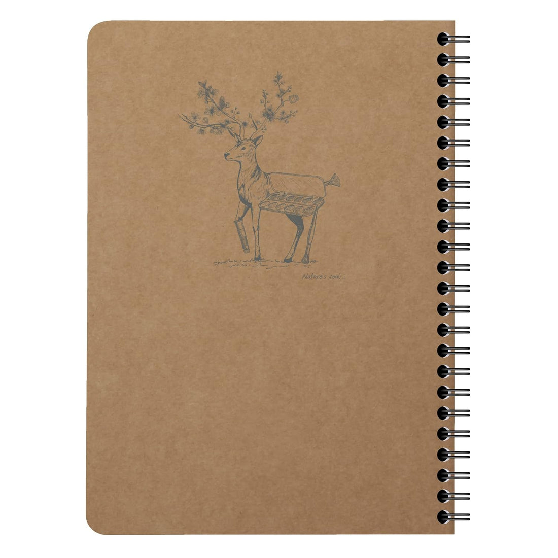Cahier Flying Spirit ligné spirale 120 pages kraft A5 (14.8x21cm)