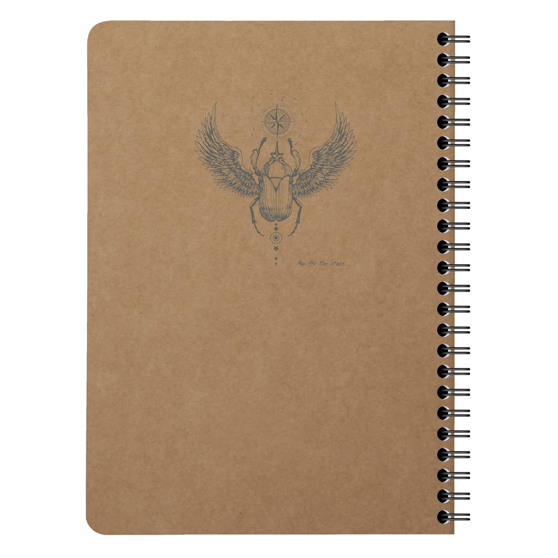 Cahier Flying Spirit ligné spirale 120 pages kraft A5 (14.8x21cm)