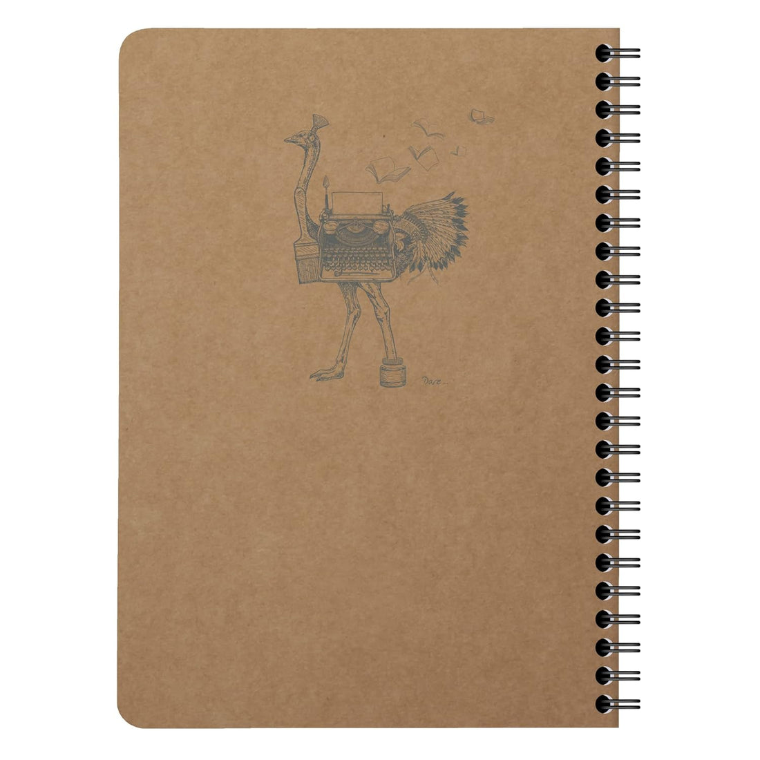 Cahier Flying Spirit ligné spirale 120 pages kraft A5 (14.8x21cm)