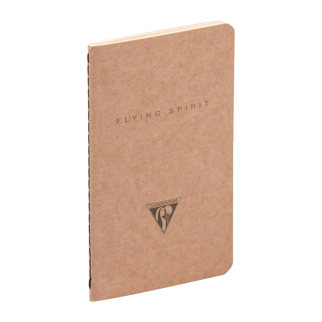 Carnet Flying Spirit: Kraft ligné piqûre textile 96 pages -motifs assortis- papier ivoire 90g (9x14c