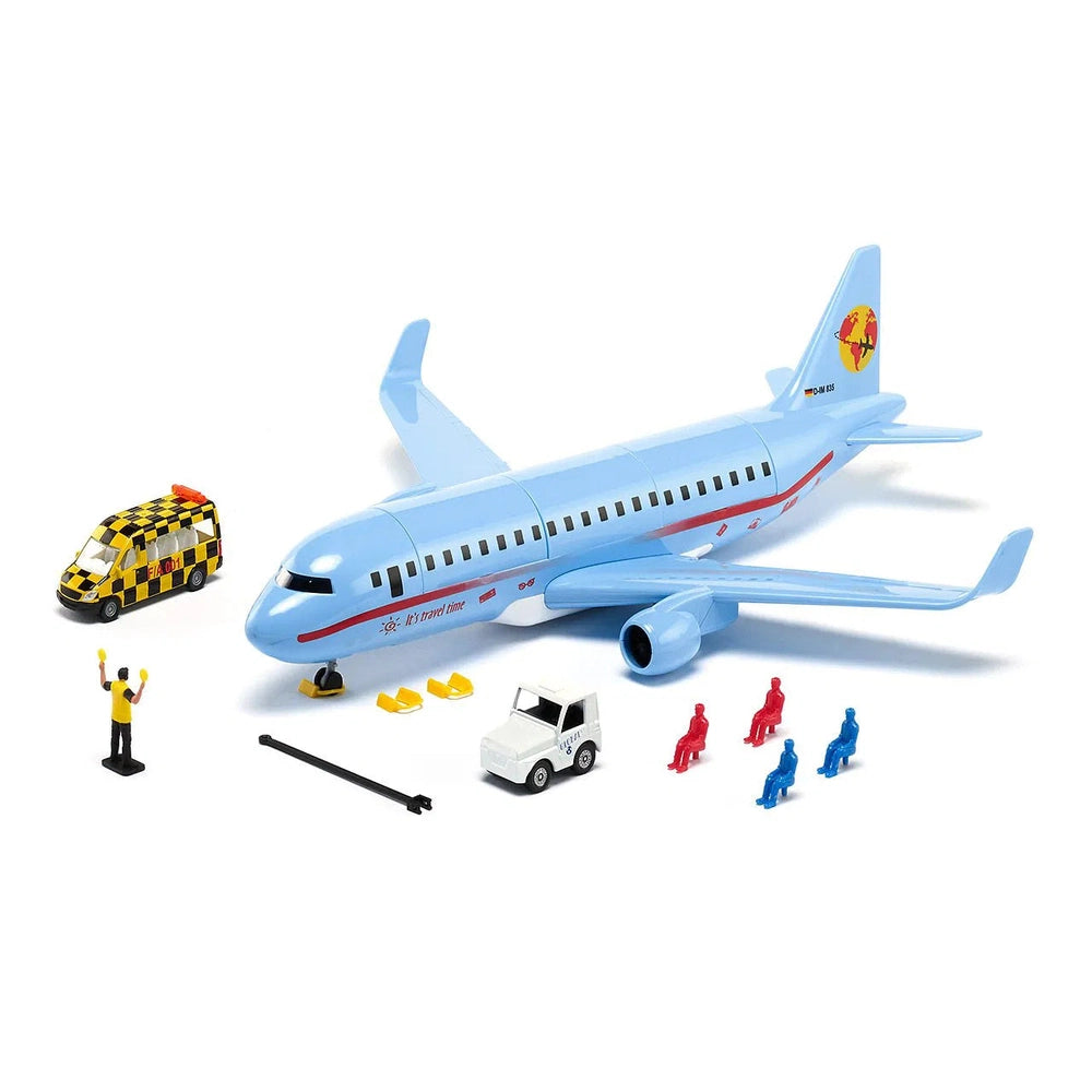 AVION COMMERCIAL AVEC ACCESSOIRES SIKU