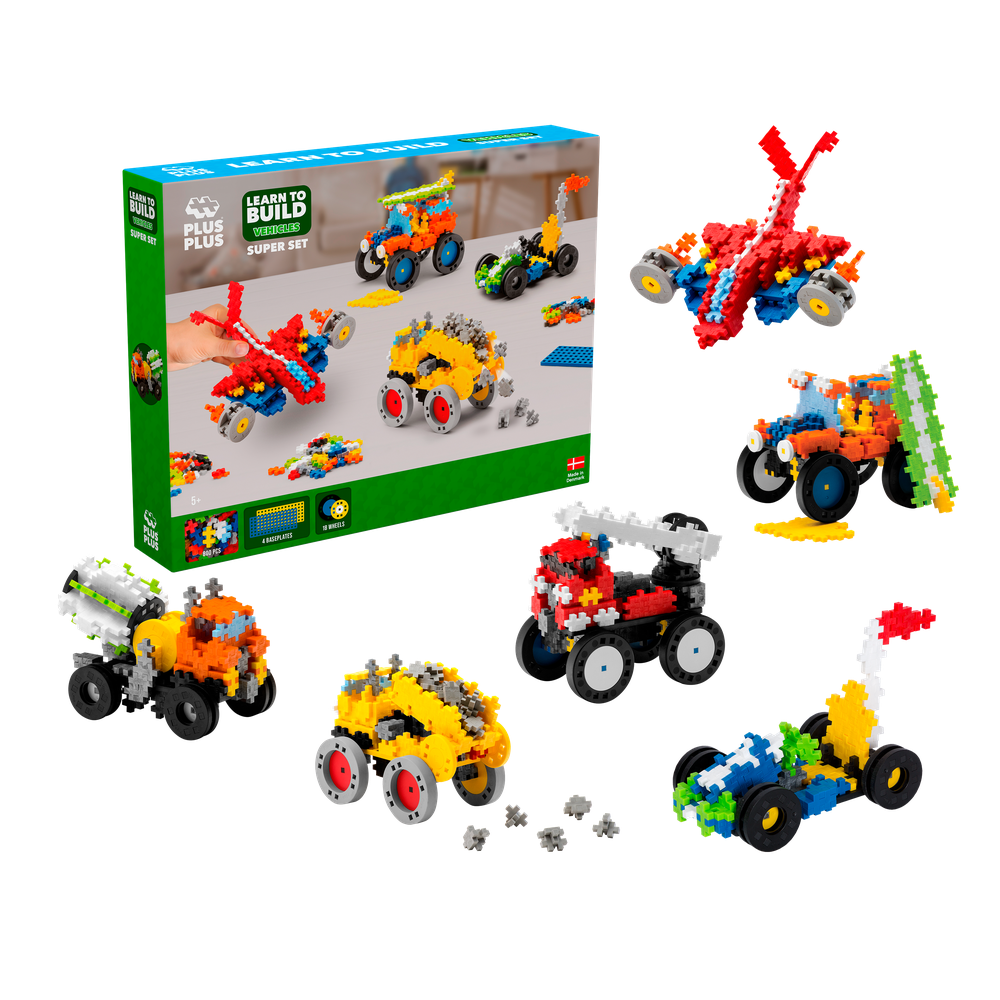 GO! APPRENDRE À BÂTIR - ENSEMBLE DE VÉHICULES - 800pcs