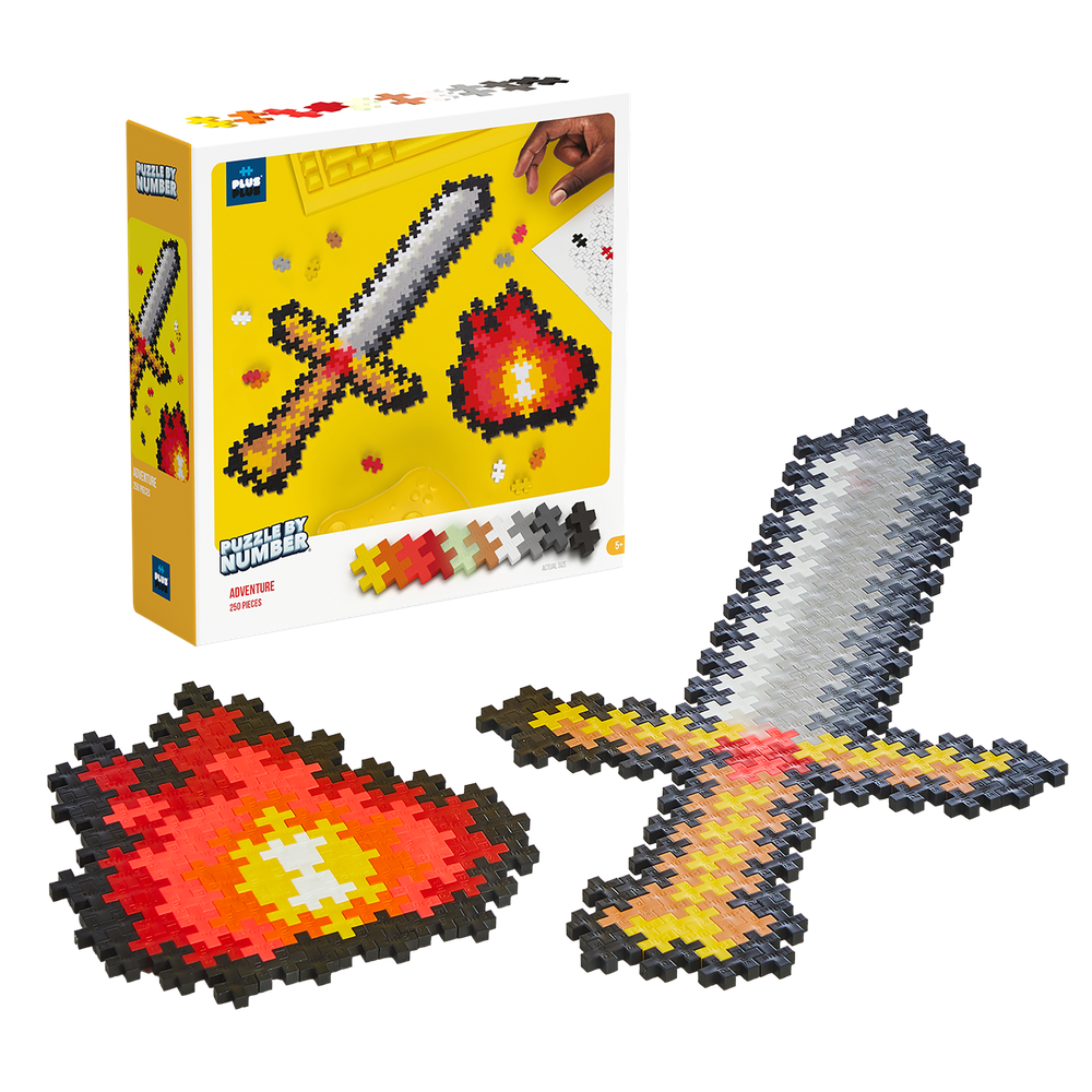 PUZZLE BY NUMBER - AVENTURE - 250pcs PLUS PLUS