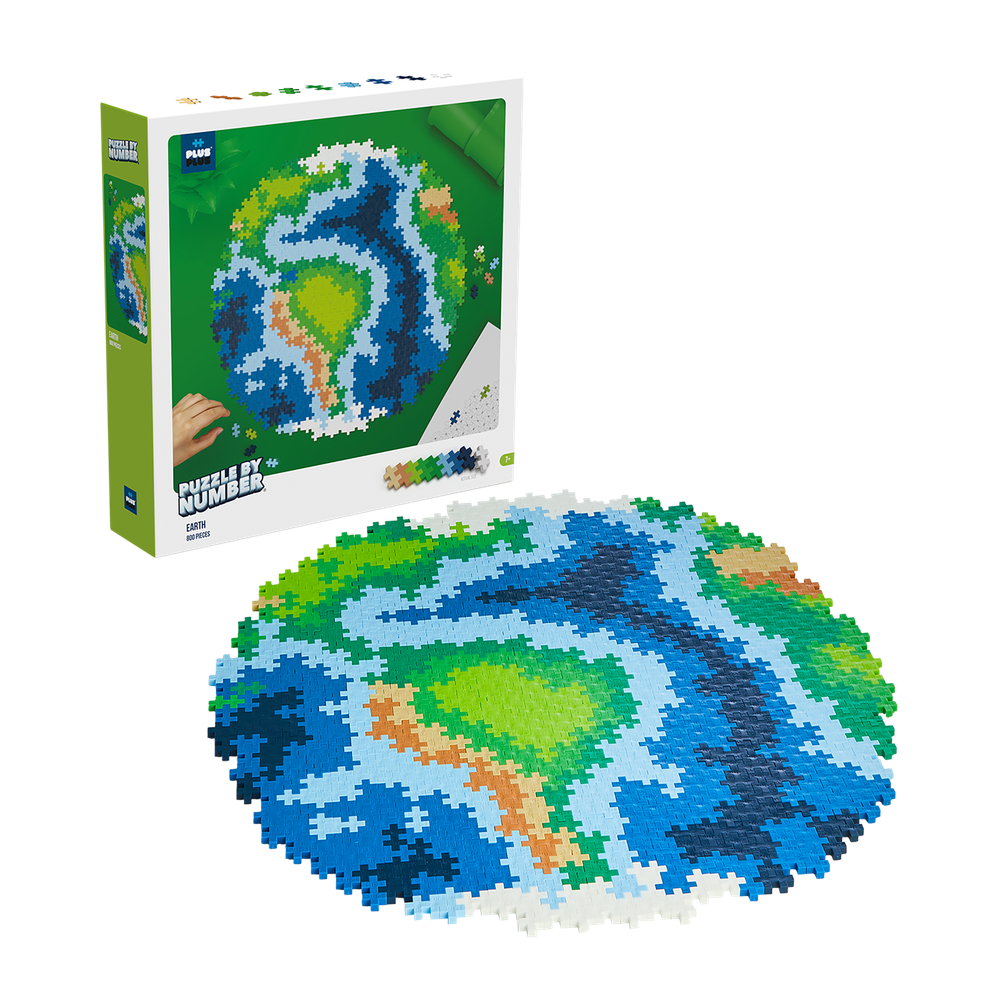 PUZZLE BY NUMBER - TERRE - 800pcs PLUS PLUS