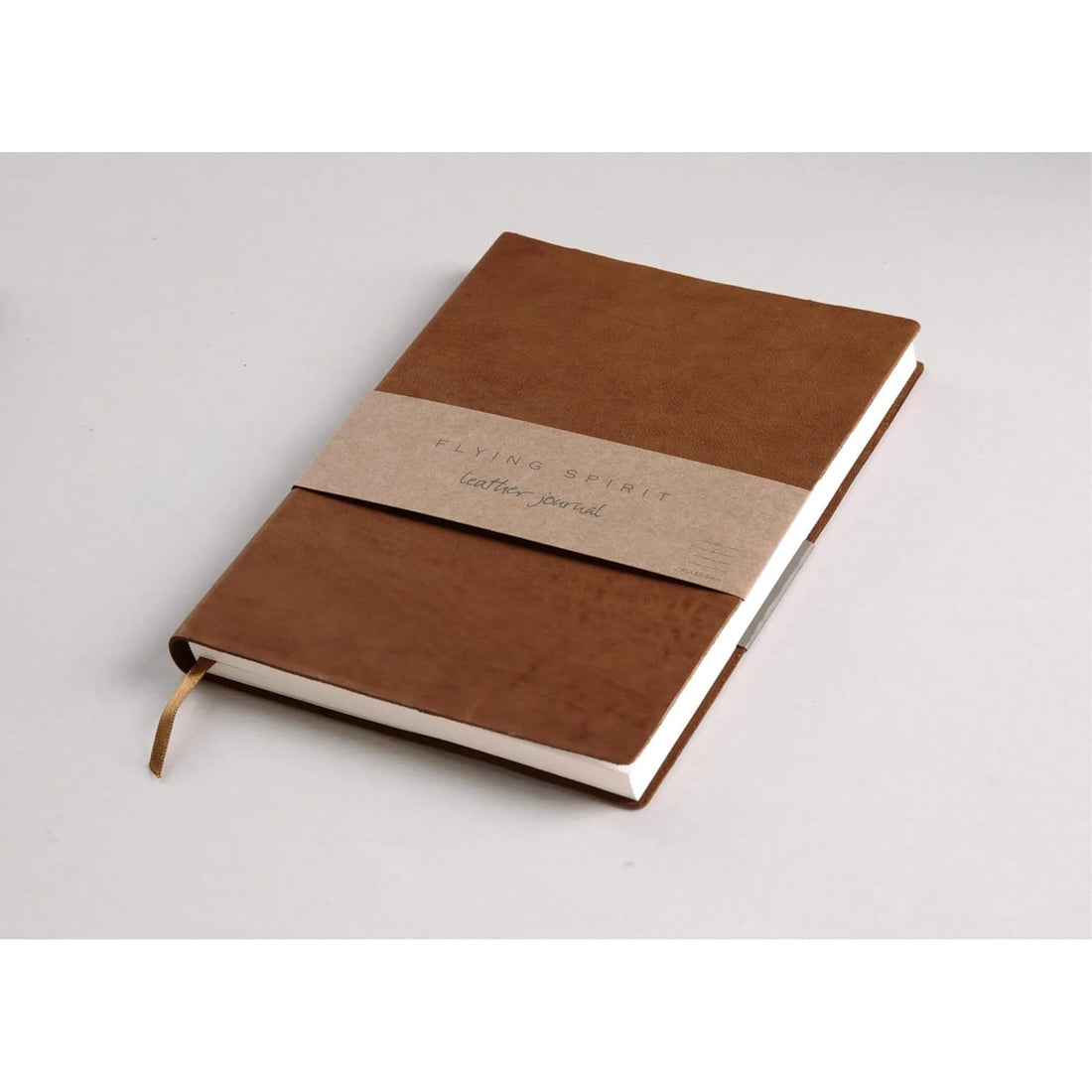 Notebook Flying Spirit Ruled Glossy Leather Cognac 180 pages A5 (5.8 x 8.3 in)