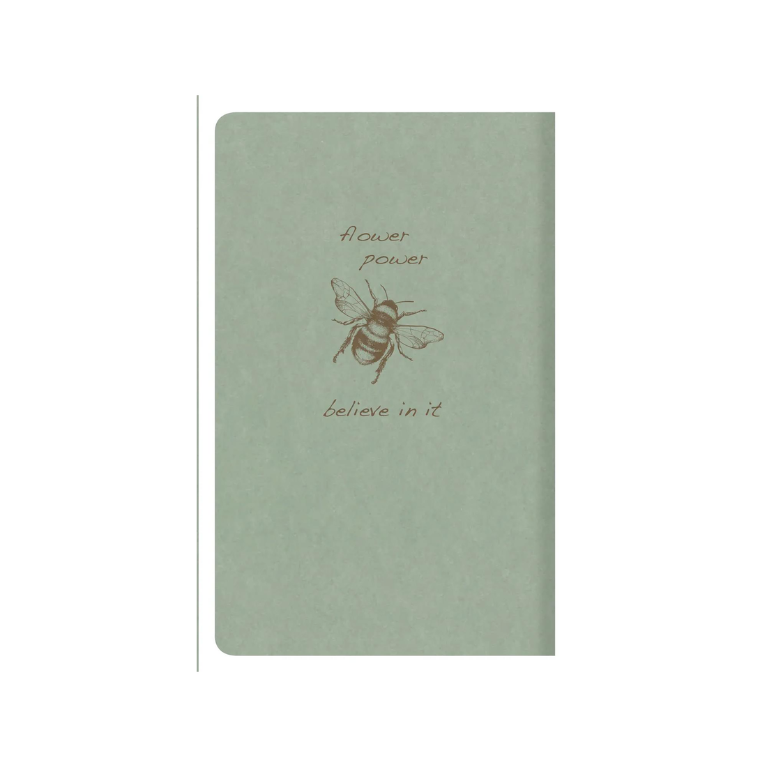 Notebook Flying Spirit: Green Lined, Sewn Spine Small 24 sheets -Assorted Designs- 90g Ivory Paper (