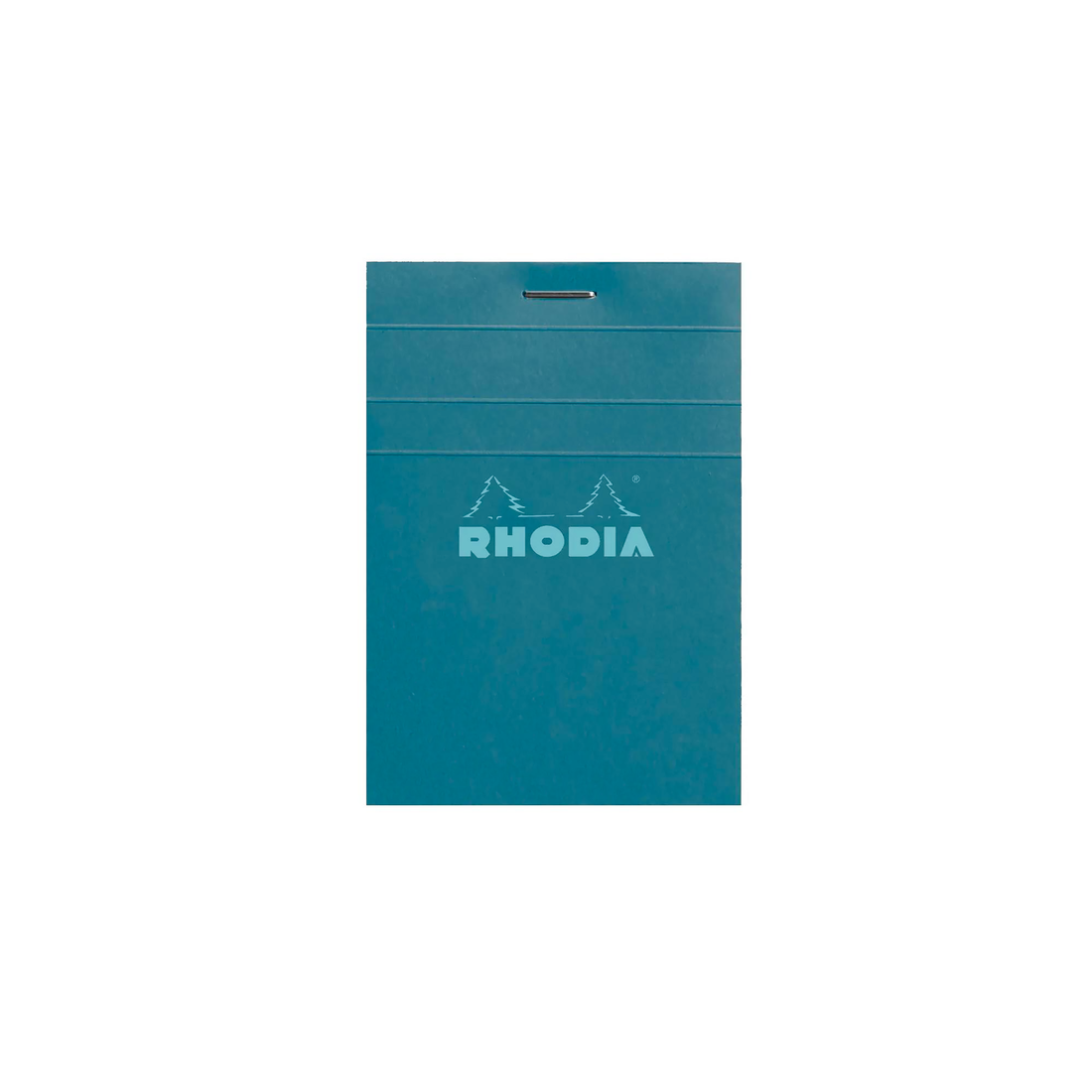 Bloc-notes Rhodia Couleurs quadrillé Paon agrafé 80 feuilles N°11