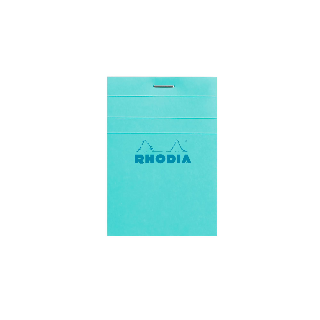Bloc-notes Rhodia Couleurs quadrillé Azur agrafé 80 feuilles N°11