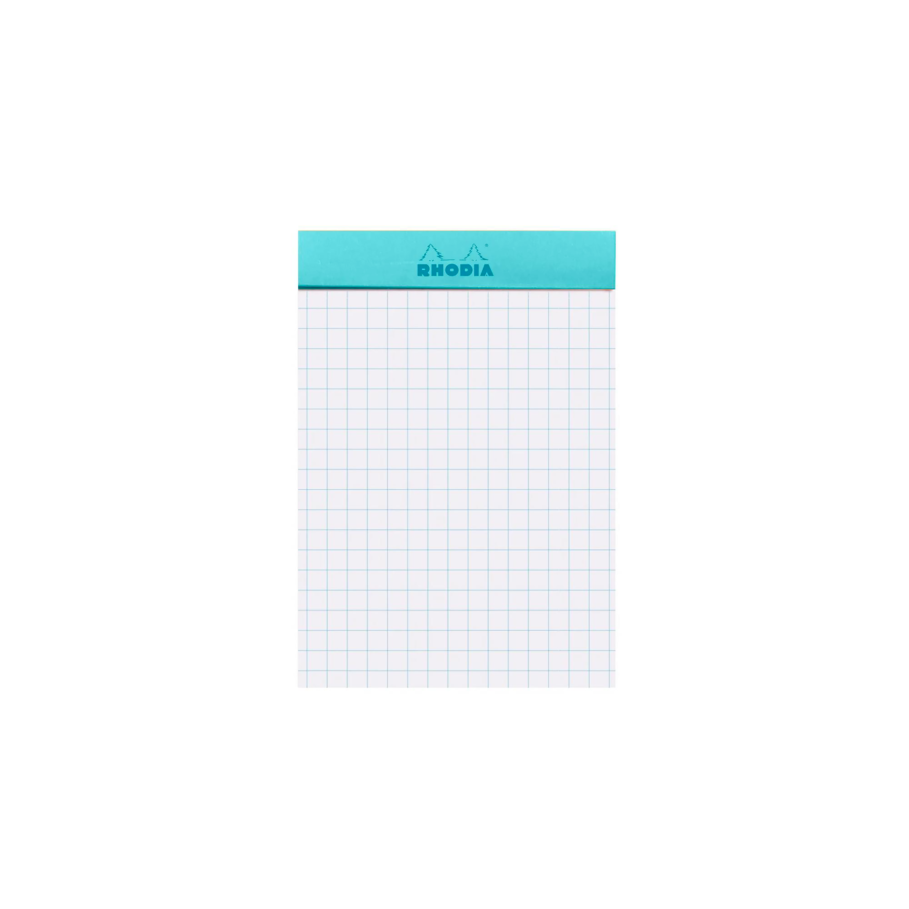 Note Pad Rhodia Couleurs grid azure stapled 80 sheets N°11